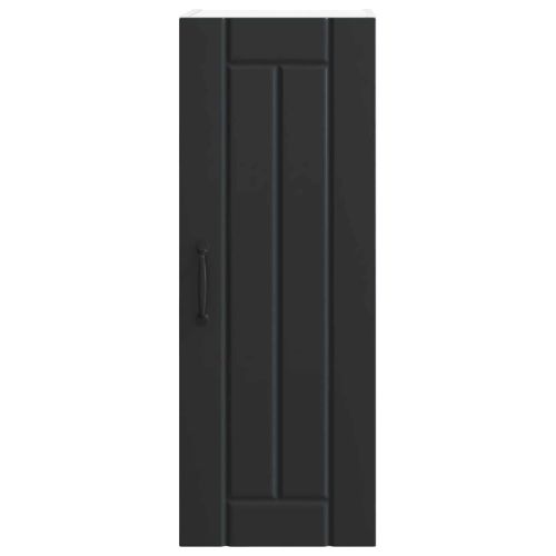 Кухненски шкаф Черно 30 x 31 x 80 см Инженерно дърво