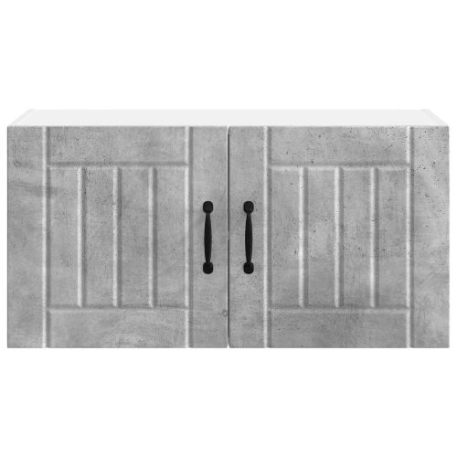 Кухненски шкаф Циментено сиво 80 x 31 x 40 см Инженерно дърво