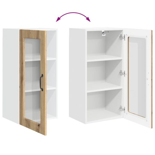 Кухненски шкаф 2 pcs Дъб 40 x 31 x 80 см Инженерно дърво