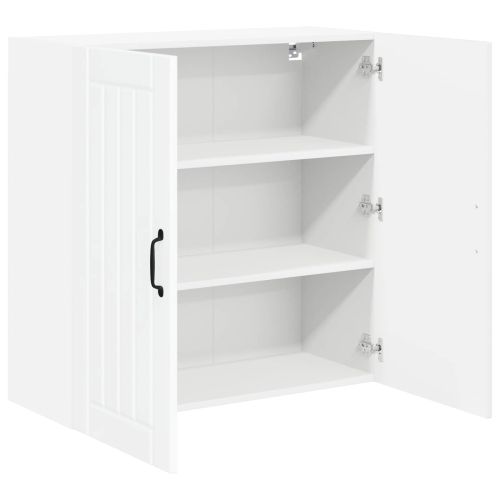 Кухненски шкаф Лъскаво бяло 80 x 31 x 80 см Инженерно дърво