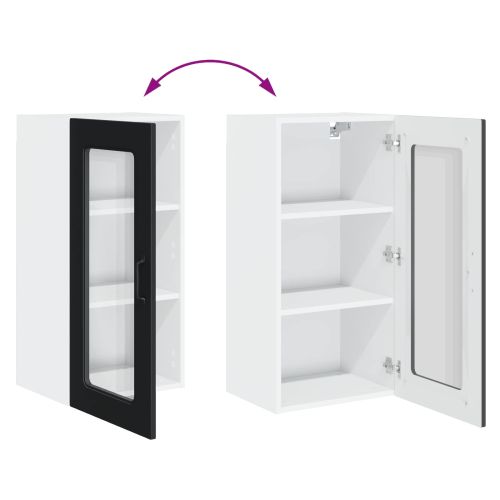 Кухненски шкаф Kalmar 2 pcs Черно 40 x 31 x 80 см