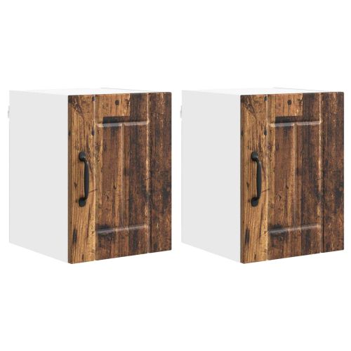 Кухненски шкаф 2 pcs Старо дърво 30 x 31 x 40 см