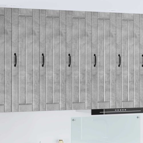 Кухненски шкаф Циментено сиво 30 x 31 x 100 см Инженерно дърво