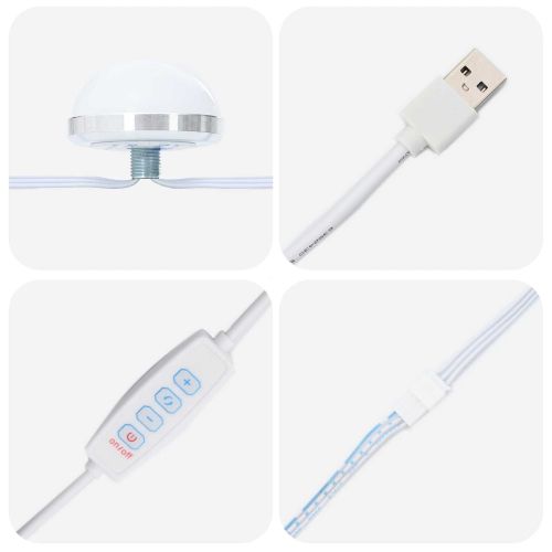 Огледало за грим Правоъгълна Циментено сиво 70 x 50 x 18 см