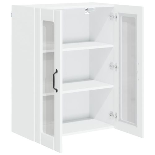 Кухненски шкаф Лъскаво бяло 60 x 31 x 80 см Инженерно дърво