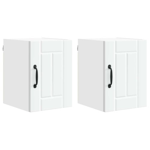 Кухненски шкаф 2 pcs Бяло 30 x 31 x 40 см Инженерно дърво