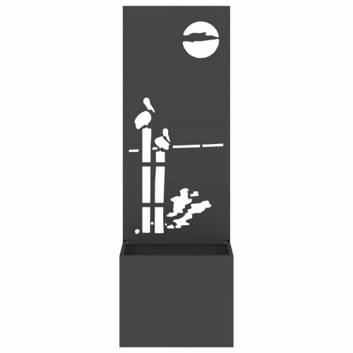 Екран за градинска неприкосновеност Черно 50 x 140 cm