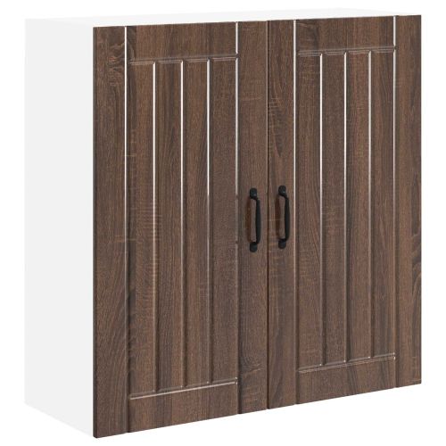 Кухненски шкаф Кафяв дъб 80 x 31 x 80 см Инженерно дърво