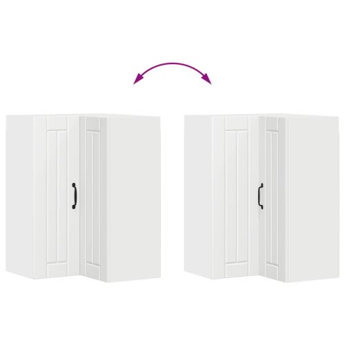 Кухненски шкаф Бяло 57 x 57 x 80 см Инженерно дърво