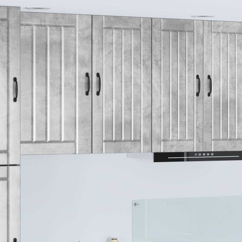 Кухненски шкаф Циментено сиво 40 x 31 x 80 см Инженерно дърво