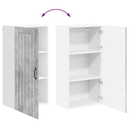 Кухненски шкаф Циментено сиво 50 x 31 x 100 см Инженерно дърво