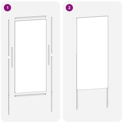 Екран за градинска неприкосновеност Антрацит 50 x 140 см