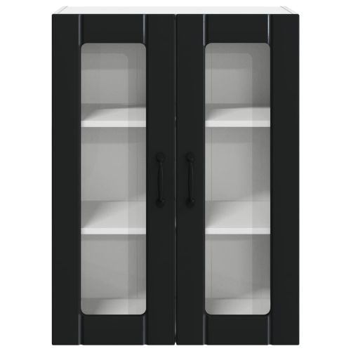 Кухненски шкаф Черно 60 x 31 x 80 см Инженерно дърво