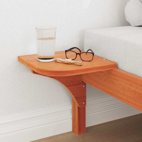 Рамка за легло Кафяво с восъчно покритие 90 x 190 cm