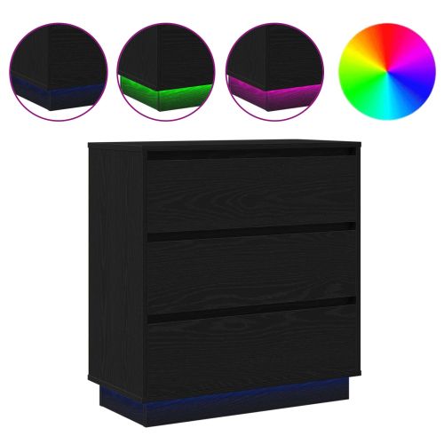 Нощен шкаф Черния дъб 71 x 34,5 x 75 см Инженерно дърво