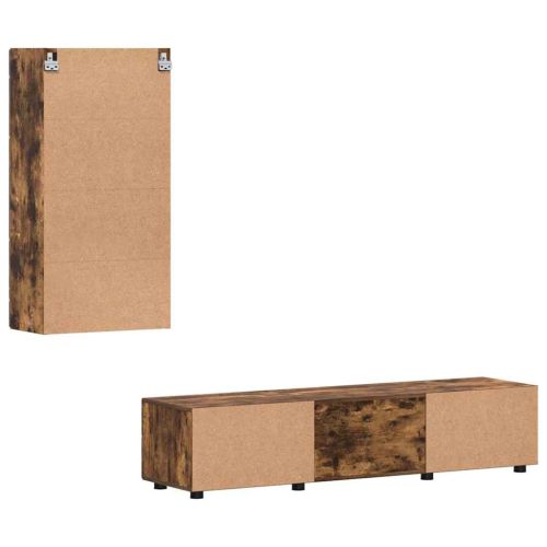 Комплект ТВ шкаф с чекмедже с рафт Димян дъб Инженерно дърво