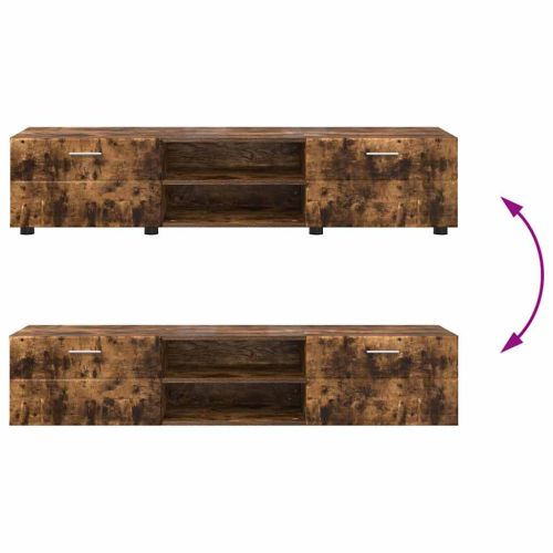 Комплект ТВ шкаф с чекмедже с рафт Димян дъб Инженерно дърво