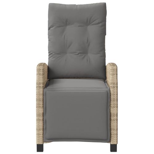 Бистро комплект с възглавници 3 части бежов микс полиратан