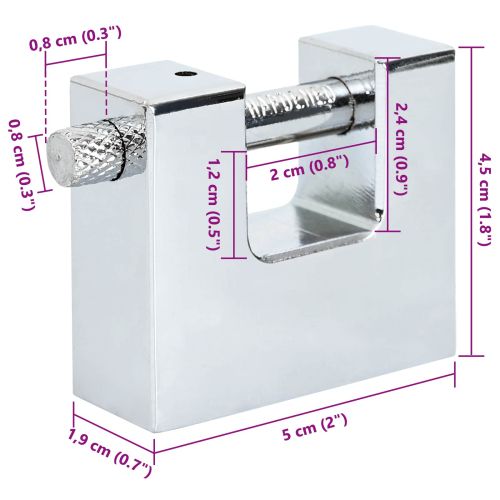 Катинар 6 pcs Сребрист 5 x 1,9 x 4,5 см Желязо