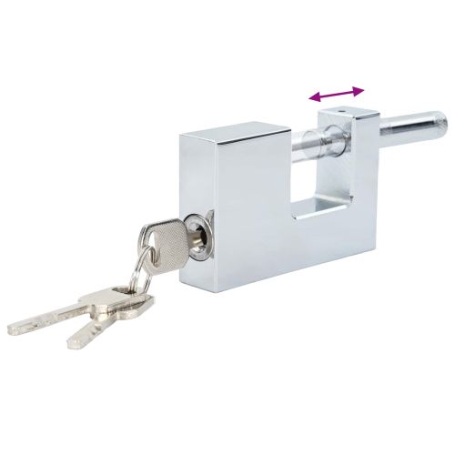 Катинар 2 pcs Сребрист 7,8 x 2 x 5 см Желязо