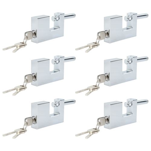 Катинар 6 pcs Сребрист 7,8 х 2 х 5 см Желязо