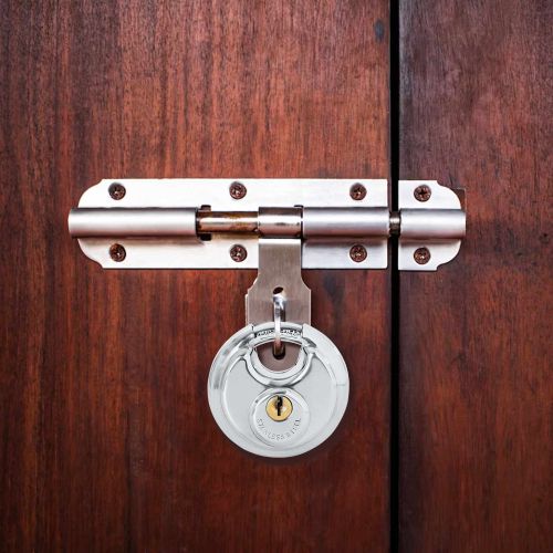 Заключващи катинари с ключове 2 pcs Сребрист 6 x 2.3 x 6 см