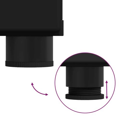 Служебен шкаф с рафт Черно 55,5 x 29 x 100 см Инженерно дърво