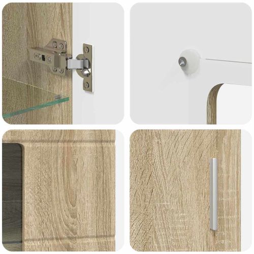 Служебен шкаф Сонома дъб 55,5 x 29 x 100 см Инженерно дърво