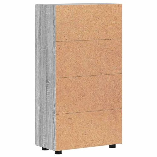 Служебен шкаф Сив Сонома 55,5 x 29 x 100 см Инженерно дърво