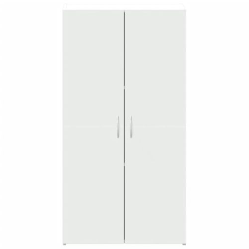 Шкаф за документи, бял, 60x32x115 см, инженерно дърво