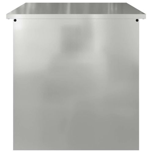 Кутия за съхранение на открито Сребрист 55 x 50,5 x 50 см