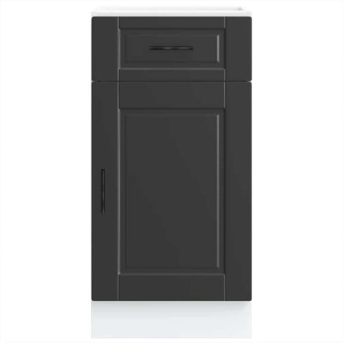 Кухненски шкаф Porto, черен, инженерно дърво