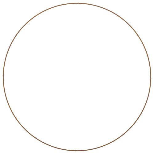 Пръстен за саксия Кафяво 120 x 120 x 20 см Променлива стомана