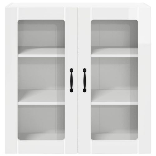 Кухненски шкаф Лъскаво бяло 80 x 31 x 80 см Инженерно дърво