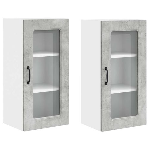 Кухненски шкаф Kalmar 2 pcs Циментено сиво 40 x 31 x 80 см