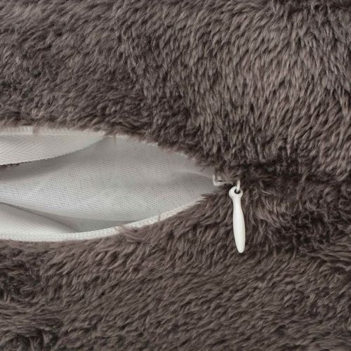 Декоративна възглавница 2 pcs Сив 50 x 50 cm Полиестер