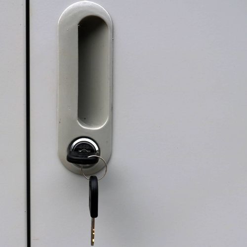 Шкаф за заключване Сив 45 x 90 x 180 см