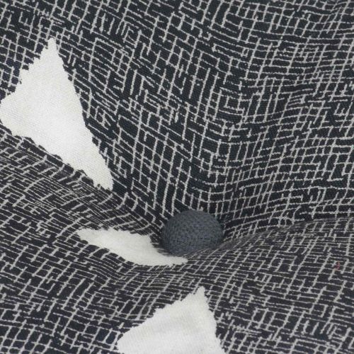 Пуфове Геометричен Сив и бял 40 x 40 x 40 cm текстил