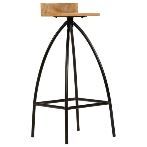 Бар табуретки, 2 бр, мангово дърво масив