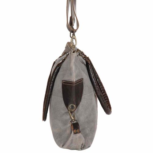 Звездна чанта Тъмен сив 63 x 41 см Платно