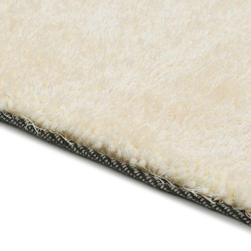 Килим за площ с дълъг косъм Крем 120 x 160 cm Полиетилен