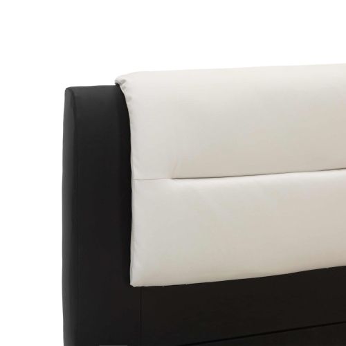 Рамка за легло с таблото Черно 218 x 132 x 86.5 см Изкуствена