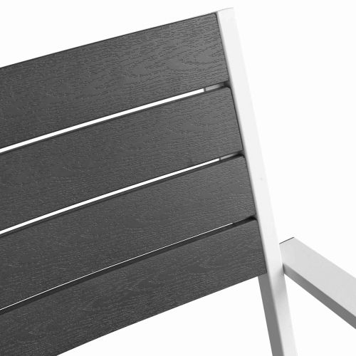 Комплект мебели 5 pcs Черен и бял