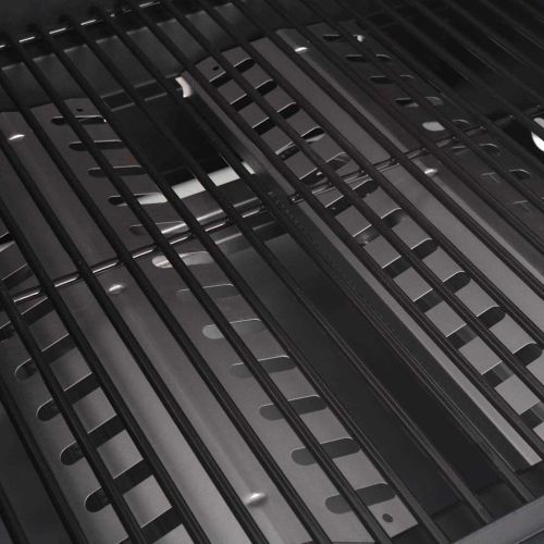 Газов грил с горелка с колело Сребрист Стомана с метален маркуч