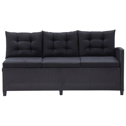 Комплекти за външни мебели Черно полиратан