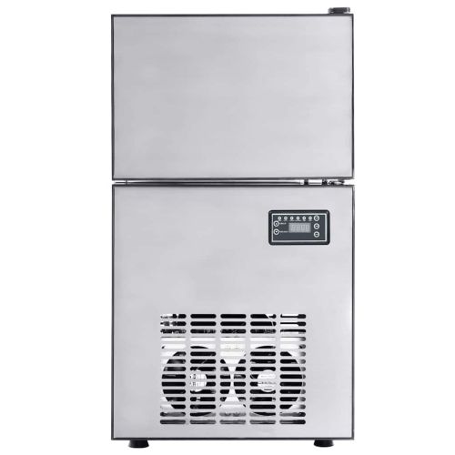 Уред за ледени кубчета с врата Сребрист 43 x 40 x 71 см