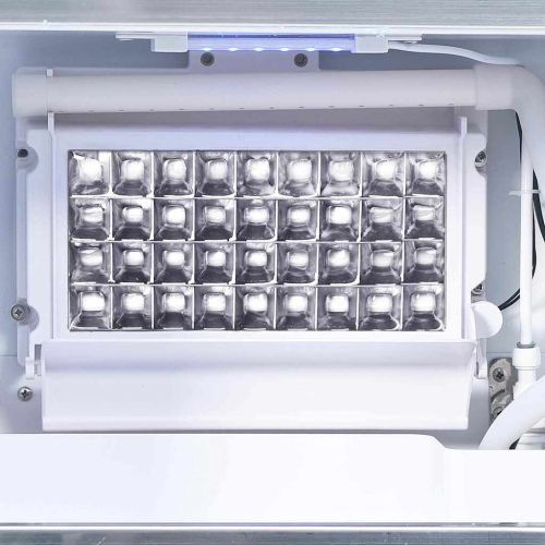 Уред за ледени кубчета с врата Сребрист 43 x 40 x 71 см