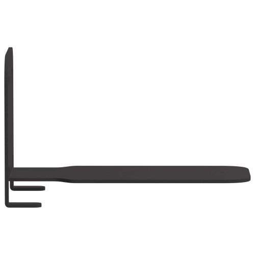 Стенен рафт с рафт със съхранение 4 pcs Черно 6 x 10.8 x 6.6 см