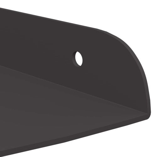 Стенен рафт с рафт със съхранение 2 pcs Черно 30 x 30 x 2 см