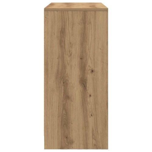 Бюфет с чекмеджета и вратички, дъб артизан, 70,5x34x74,5 см